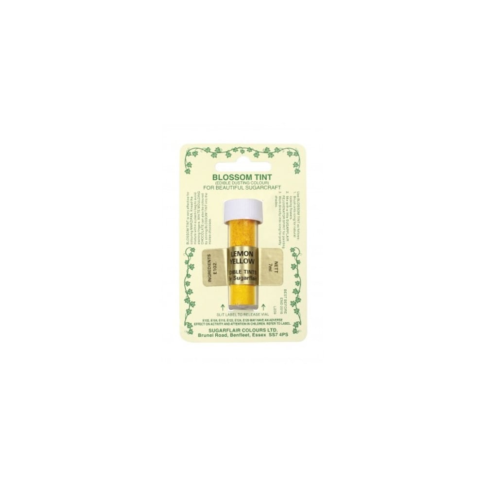 Sugarflair Lemon Yellow - Blossom Tint Dusting Colour 7ml