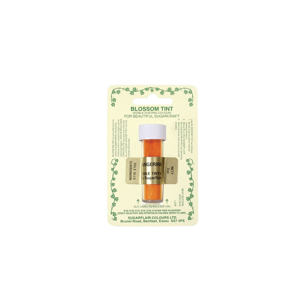 Sugarflair Tangerine - Blossom Tint Dusting Colour 7ml