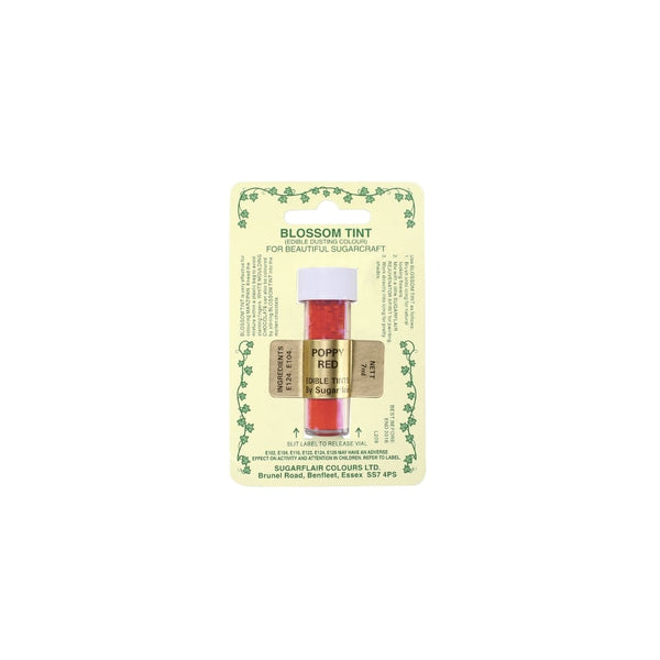 Sugarflair Poppy Red - Blossom Tint Dusting Colour