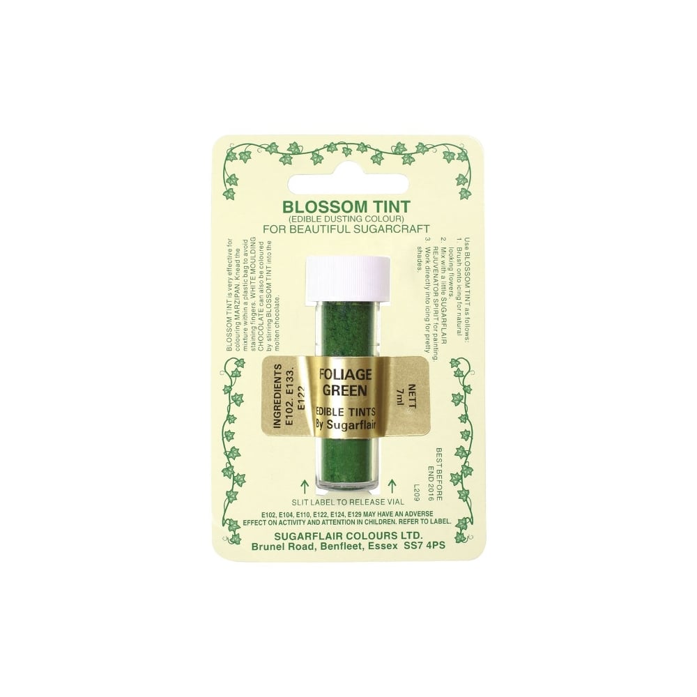 Sugarflair Foliage Green - Blossom Tint Dusting Colour