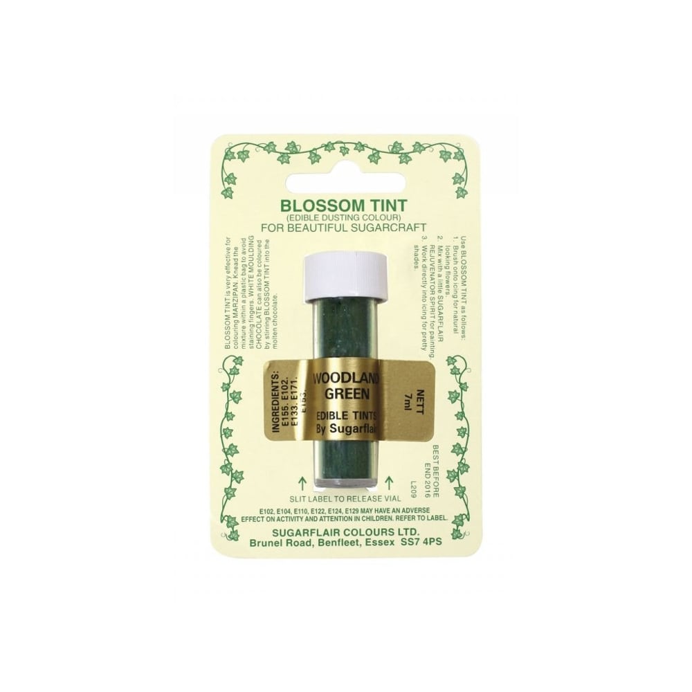 Sugarflair Woodland Green - Blossom Tint Dusting Colour