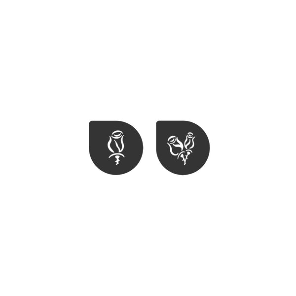 Cake Lace Rosanna Roses Stencil Set Of 2