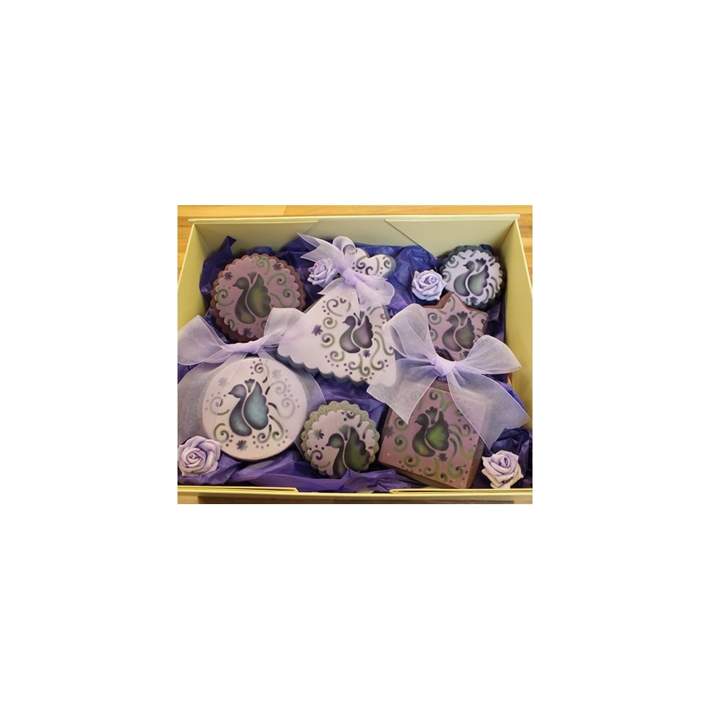 Cake Lace Florence Birds Cake Stencil Set
