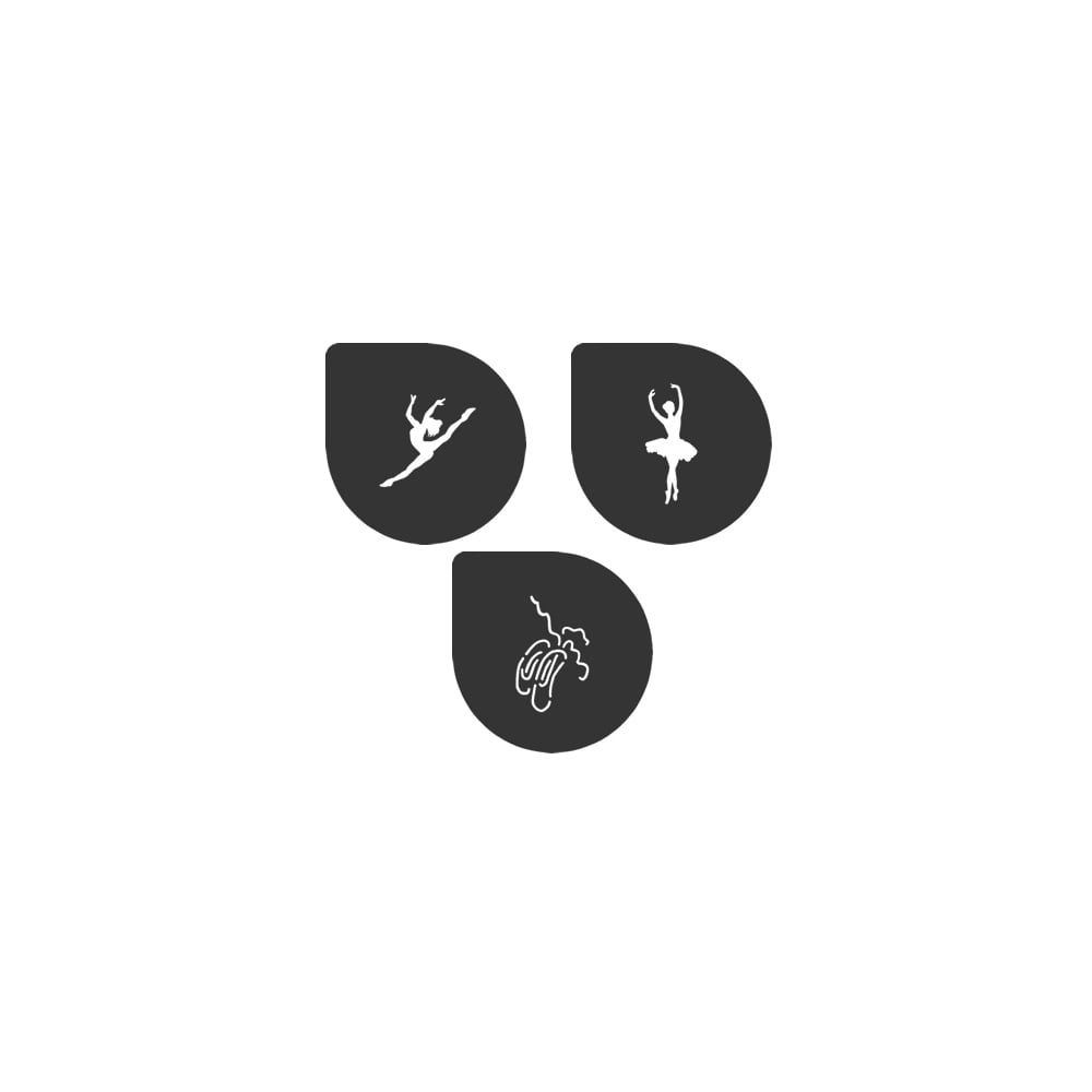 Cake Lace Darcy Ballerina Stencil Set Of 3