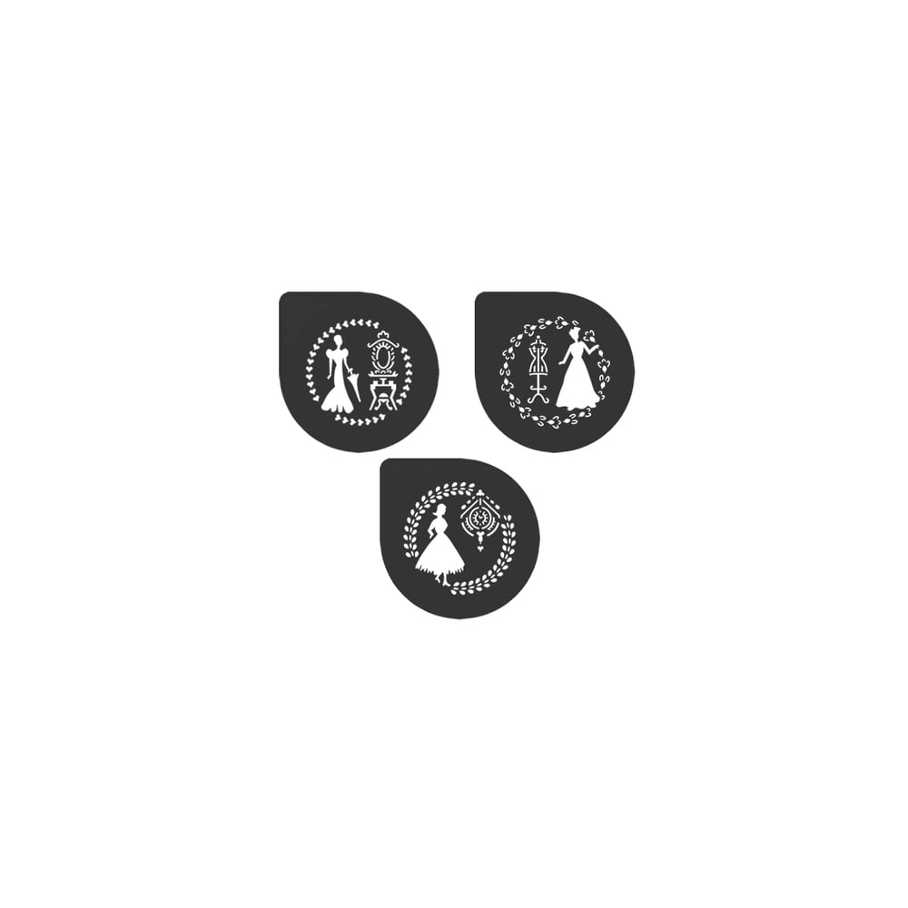 Cake Lace Classical Ladies Collection Stencil Set Of 3