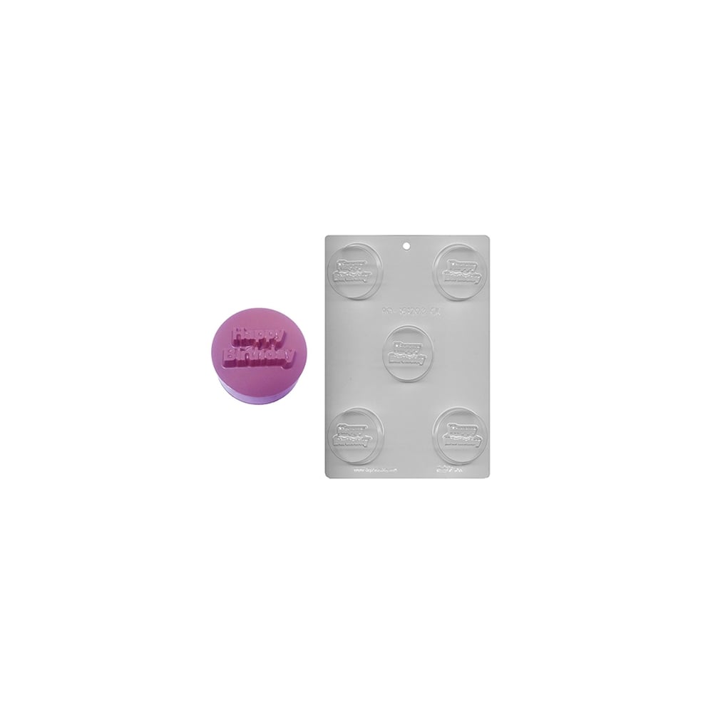 CK Products Happy Birthday Chocolate Cookie Mould Holds 5