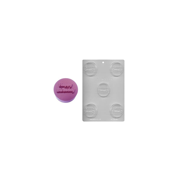 CK Products Happy Birthday Chocolate Cookie Mould Holds 5