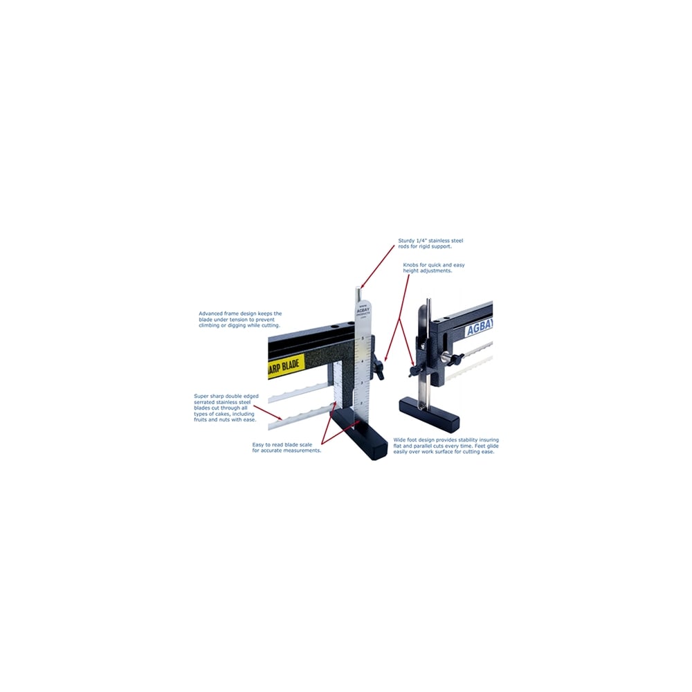 Agbay 12" Junior Double Blade Advanced Cake Leveller