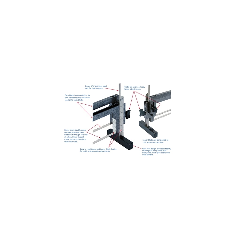 Agbay 20" Deluxe Double Blade Advanced Cake Leveller