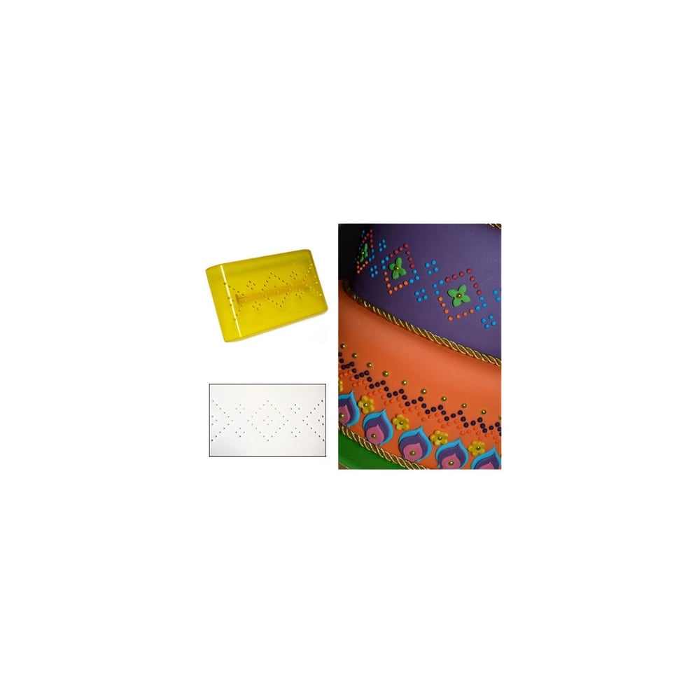 FMM Press-Ice Pattern 1 Diamond Cake Decorating Tool