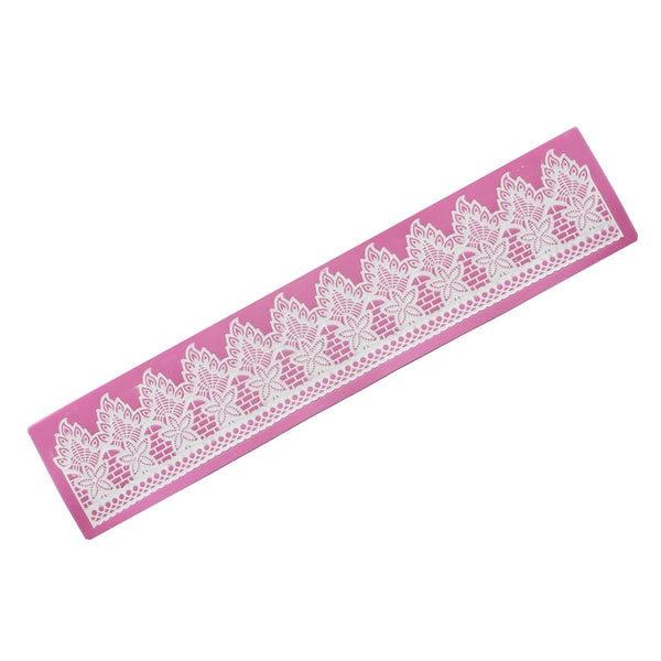 Cake Lace Peacock - 3D Lace Strip Mat