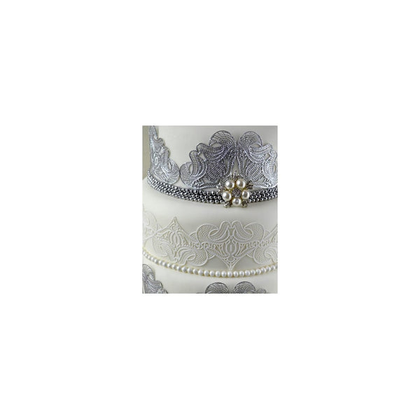 Cake Lace Art Nouveau Hearts - 3D Lace Strip Mat