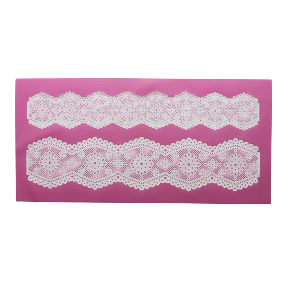 Cake Lace Broderie Anglaise - 3D  Lace Strip Mat