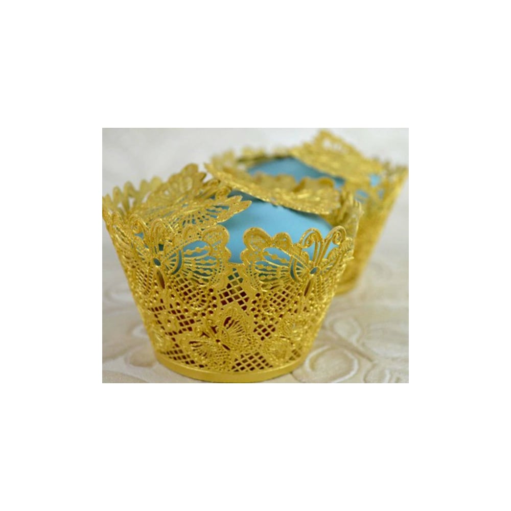 Cake Lace Butterflies - 3D Large Lace Cupcake Wrapper Mat