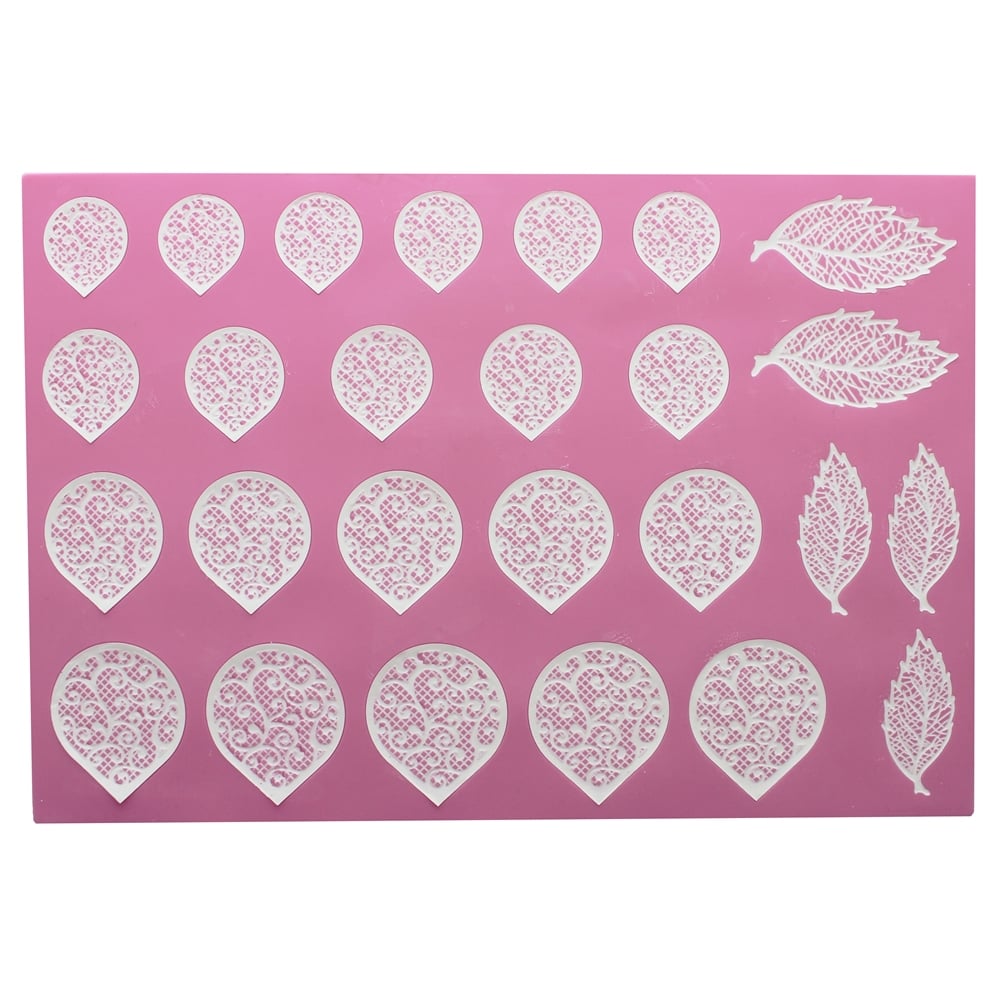 Cake Lace Florence Flower - 3D Large Cake Lace Mat