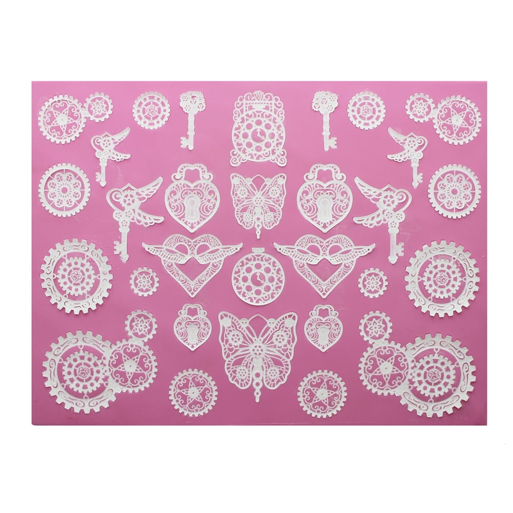Cake Lace Steampunk - 3D Large Lace Mat