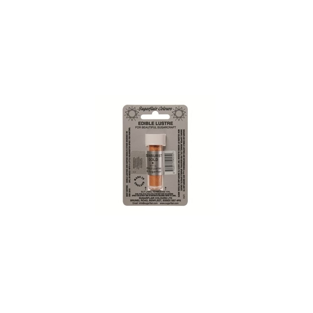 Sugarflair Sunburst Gold - Edible Lustre Dust 2g