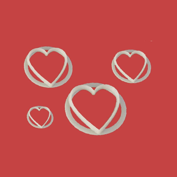 FMM Set Of 4 Heart Cutters