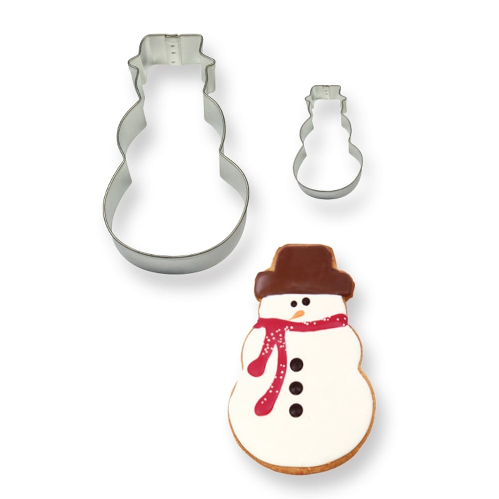 PME Snowman Cake And Cookie Cutter - Set Of 2