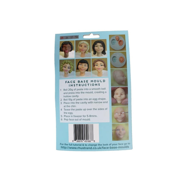 The Cake Decorating Co. Female Face Base Mould by Rhu Strand