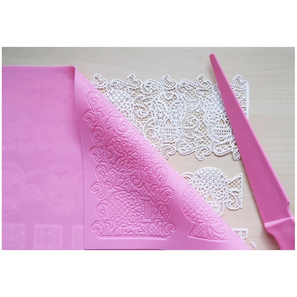Cake Lace Day Of The Dead - 3D Large Lace Mat