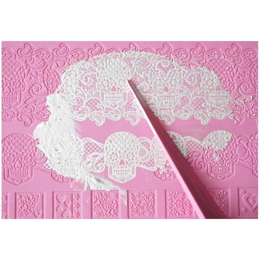 Cake Lace Day Of The Dead - 3D Large Lace Mat