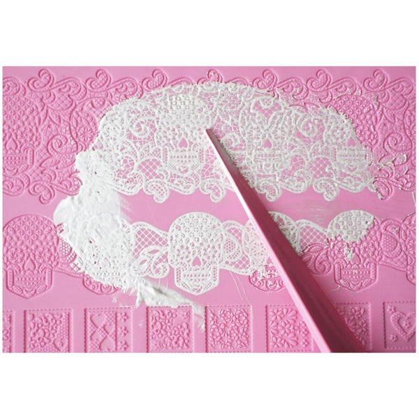 Cake Lace Day Of The Dead - 3D Large Lace Mat