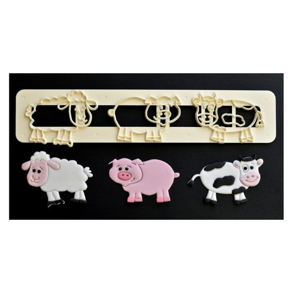 FMM Cute Farm Animals Tappit Cutter Set