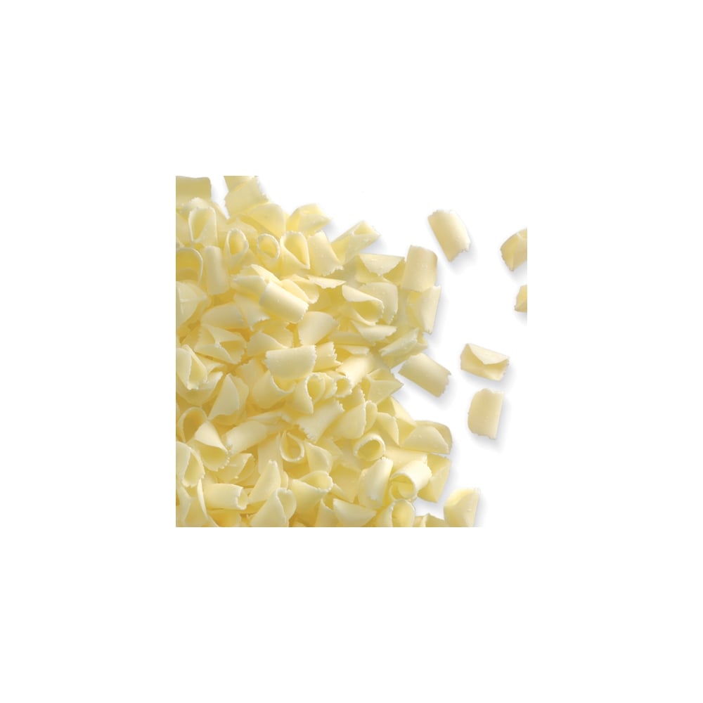 PME White - Belgian Chocolate Curls 85g