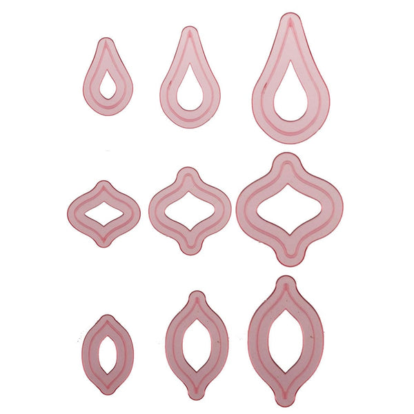Unknown/Discontinued Teardrop Element Cutter Set Of 9