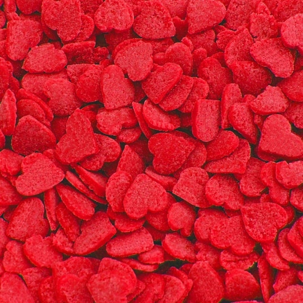 Quality Sprinkles Red Heart Confetti Sprinkles 65g