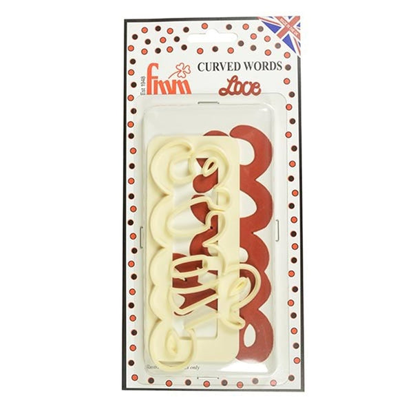 FMM Love Curved Words Cutter