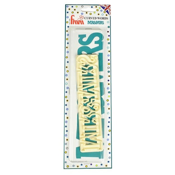 FMM Mr And Mrs Curved Words Cutter