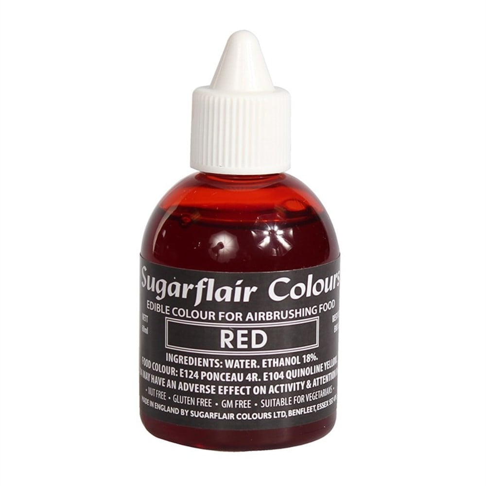 Sugarflair Red Airbrush Colour 60ml