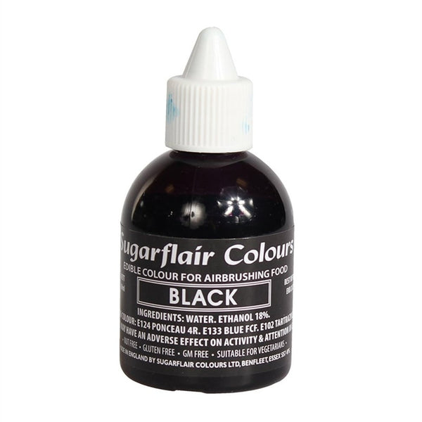 Sugarflair Black Airbrush Colour 60ml