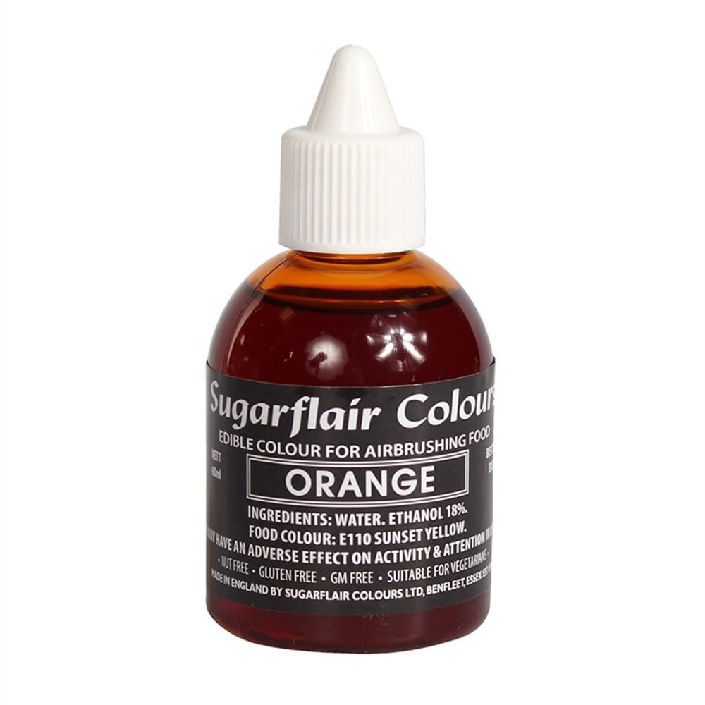 Sugarflair Orange Airbrush Colour 60ml