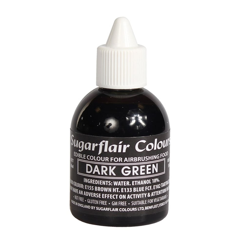 Sugarflair Dark Green Airbrush Colour 60ml