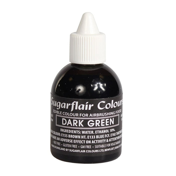 Sugarflair Dark Green Airbrush Colour 60ml