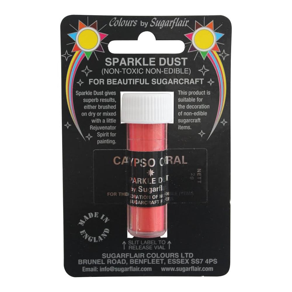 Sugarflair Calypso Coral - Non-Toxic Sparkle Dust 2g