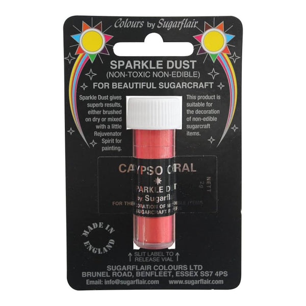 Sugarflair Calypso Coral - Non-Toxic Sparkle Dust 2g
