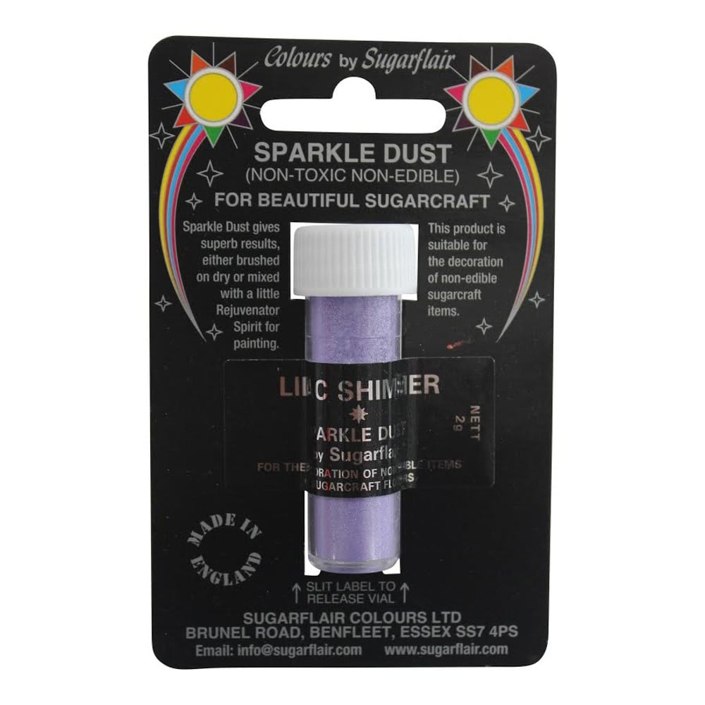 Sugarflair Lilac Shimmer - Non-Toxic Sparkle Dust 2g