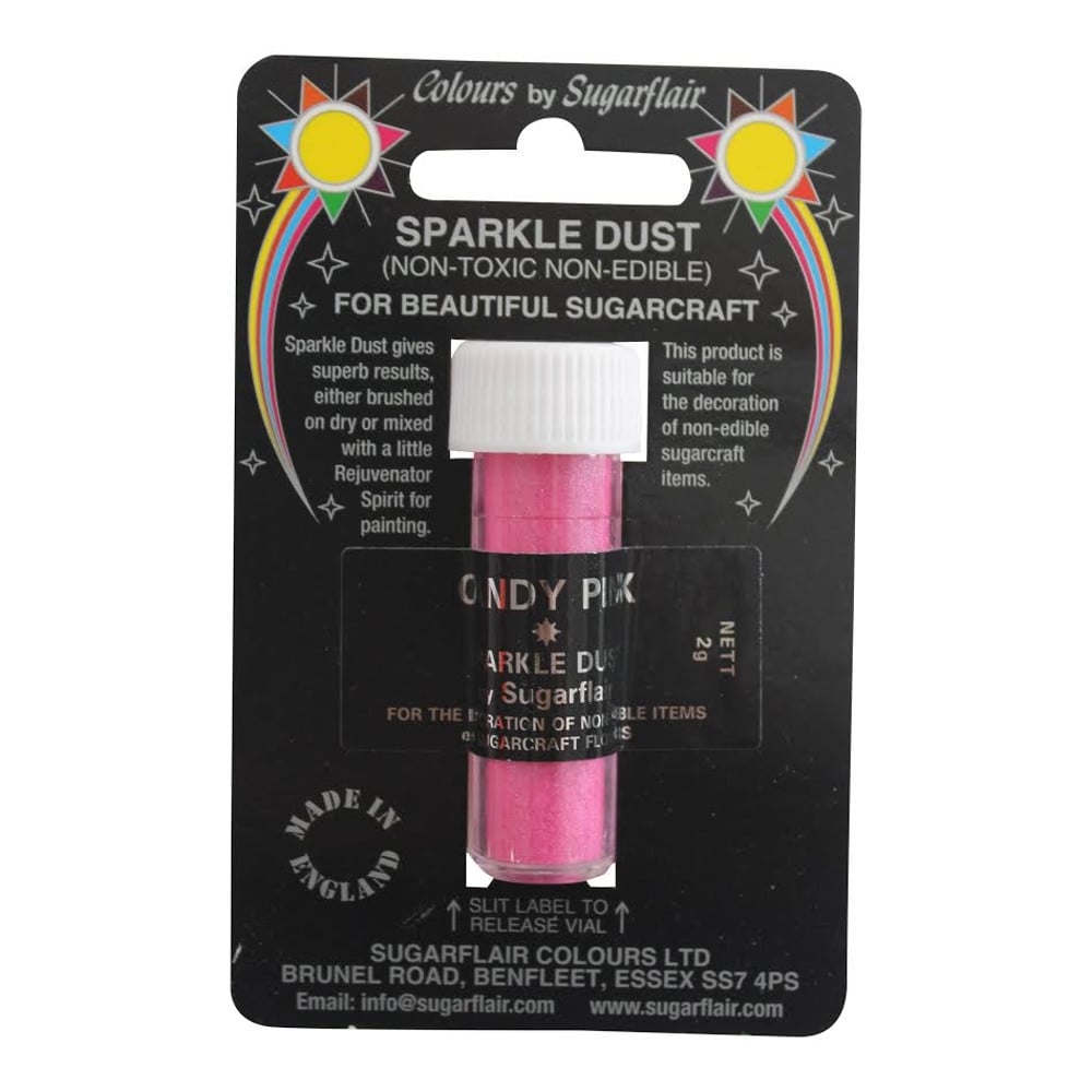 Sugarflair Candy Pink - Non-Toxic Sparkle Dust 2g