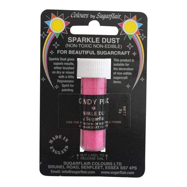 Sugarflair Candy Pink - Non-Toxic Sparkle Dust 2g