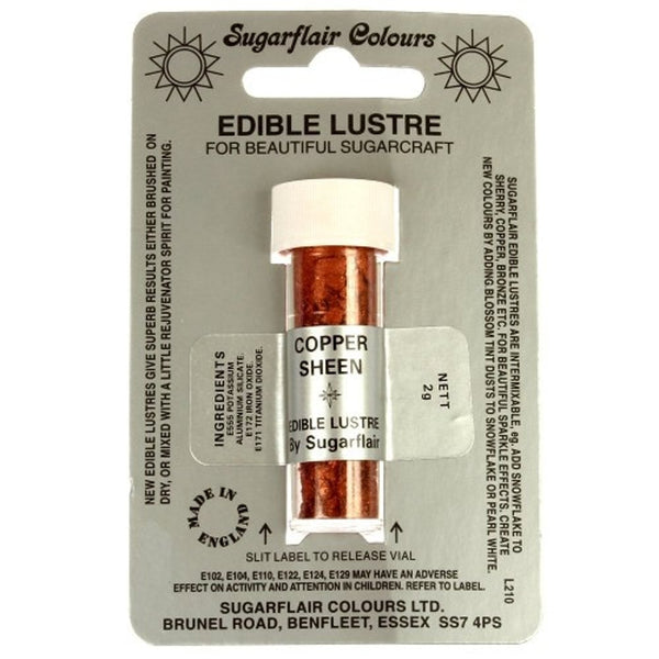 Sugarflair Copper Sheen - Edible Lustre Dusting Colour 2g