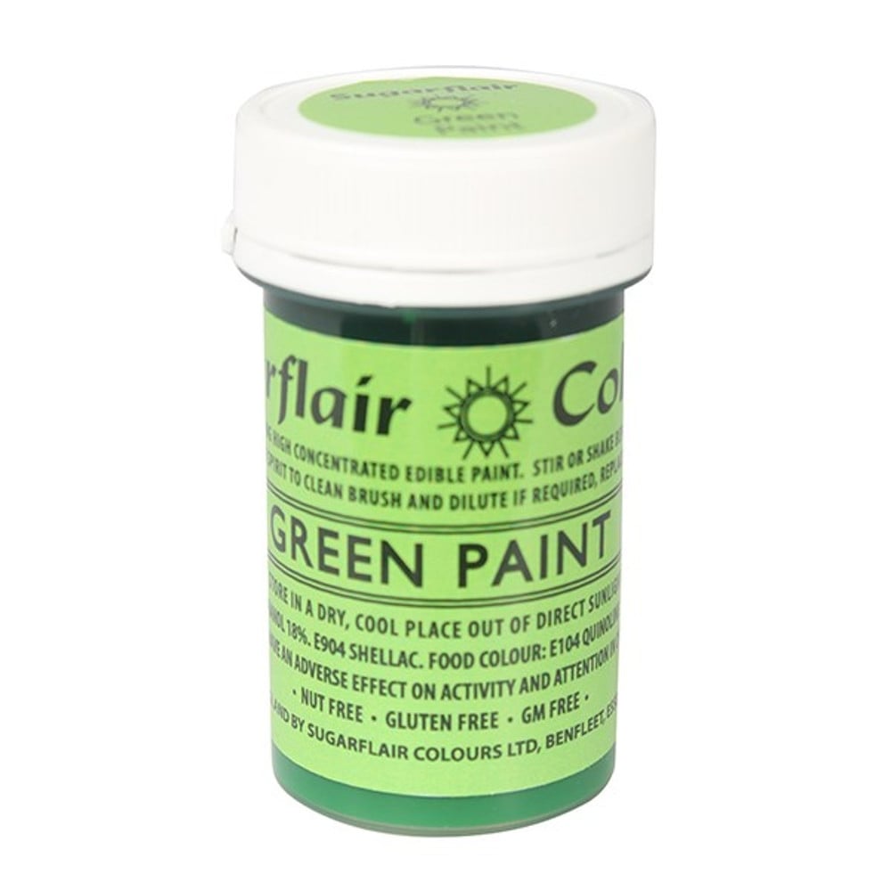 Sugarflair Green - Edible Matt Paint 20g