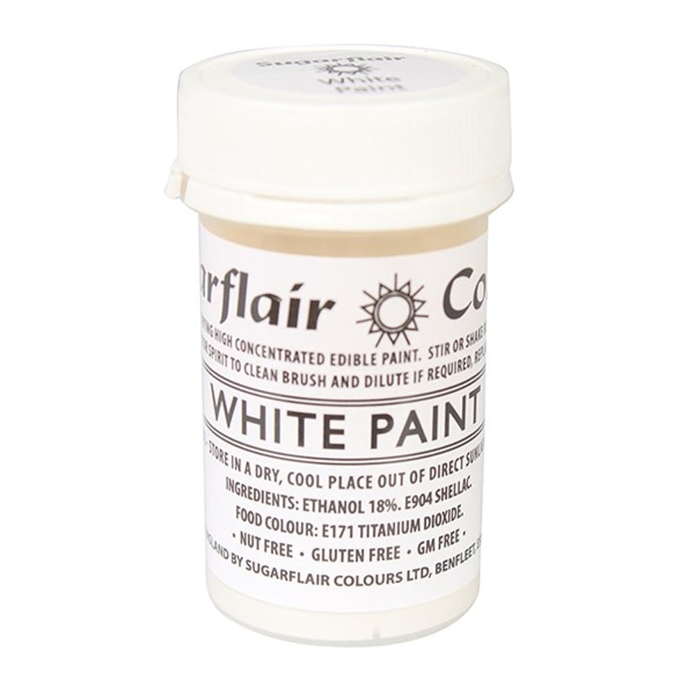 Sugarflair White - Edible Matt Paint 20g