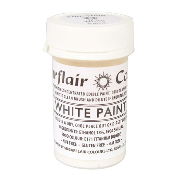 Sugarflair White - Edible Matt Paint 20g