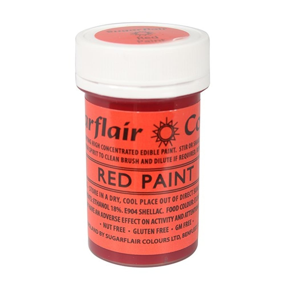 Sugarflair Red - Edible Matt Paint 20g