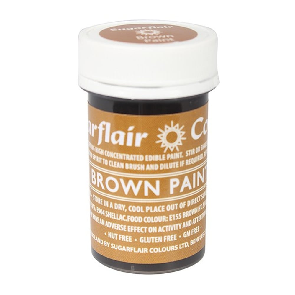 Sugarflair Brown - Edible Matt Paint 20g