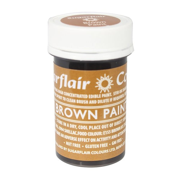 Sugarflair Brown - Edible Matt Paint 20g